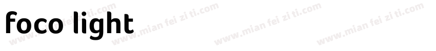 foco light字体转换